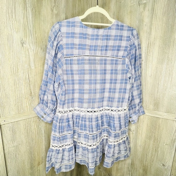 Free People Blue Time Out Lace Tunic - Picture 4 of 9